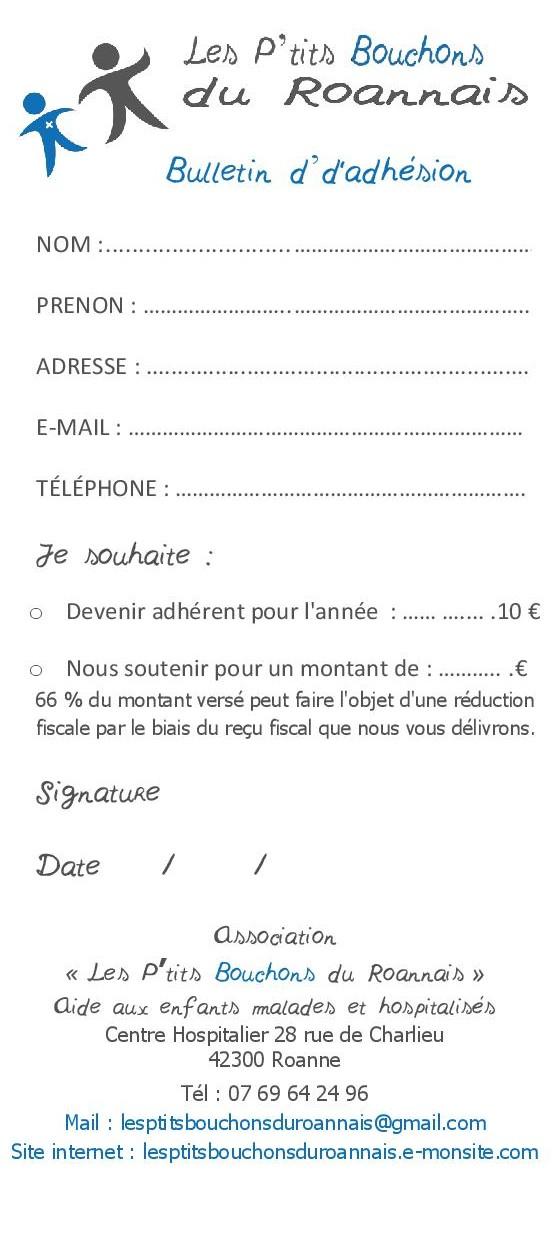 Bulletin d adhesion